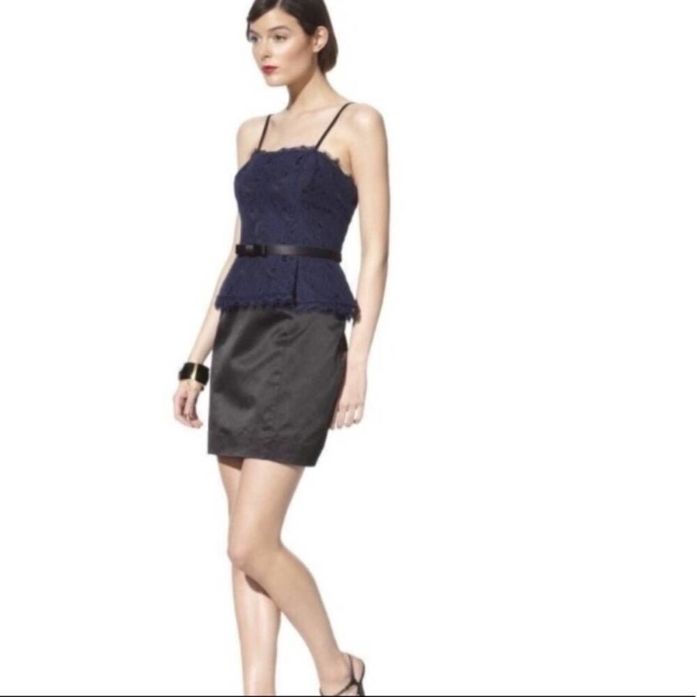 NWT Kate Young for Target blue lace & satin dress